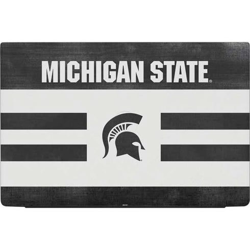 Michigan State University Black and White Stripes Dell Vostro Skin