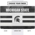 Michigan State University Black and White Stripes Dell Vostro Skin