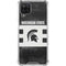 Michigan State University Black and White Stripes Galaxy A12 Clear Case