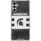 Michigan State University Black and White Stripes Galaxy A13 5G Clear Case