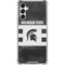 Michigan State University Black and White Stripes Galaxy A14 5G Clear Case
