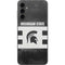 Michigan State University Black and White Stripes Galaxy A14 5G Skin