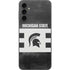 Michigan State University Black and White Stripes Galaxy A14 5G Skin