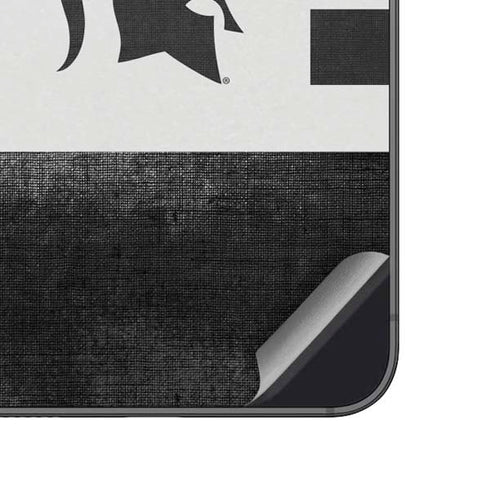 Michigan State University Black and White Stripes Galaxy A14 5G Skin