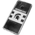 Michigan State University Black and White Stripes Galaxy A21 Clear Case