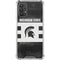 Michigan State University Black and White Stripes Galaxy A32 5G Clear Case