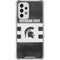Michigan State University Black and White Stripes Galaxy A33 5G Clear Case