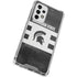 Michigan State University Black and White Stripes Galaxy A33 5G Clear Case