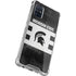 Michigan State University Black and White Stripes Galaxy A51 5G Clear Case