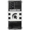 Michigan State University Black and White Stripes Galaxy A52 5G Clear Case