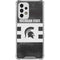 Michigan State University Black and White Stripes Galaxy A53 5G Clear Case