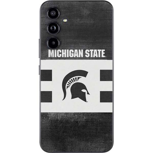 Michigan State University Black and White Stripes Galaxy A54 5G Skin