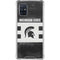 Michigan State University Black and White Stripes Galaxy A71 5G Clear Case