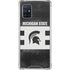Michigan State University Black and White Stripes Galaxy A71 5G Clear Case