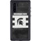 Michigan State University Black and White Stripes Galaxy Note 10 Waterproof Case
