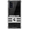 Michigan State University Black and White Stripes Galaxy Note20 5G Clear Case