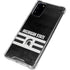 Michigan State University Black and White Stripes Galaxy Note20 5G Clear Case