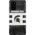 Michigan State University Black and White Stripes Galaxy Note20 5G Pro Case