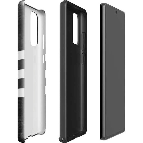 Michigan State University Black and White Stripes Galaxy Note20 5G Pro Case