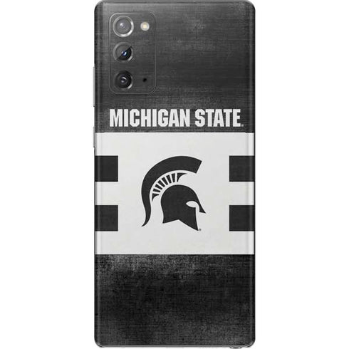 Michigan State University Black and White Stripes Galaxy Note20 5G Skin
