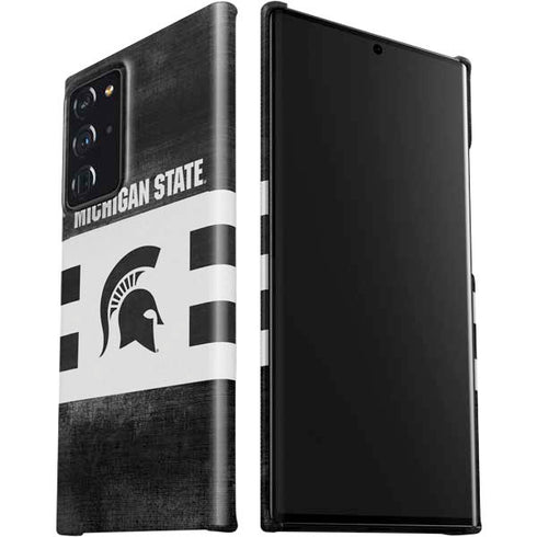 Michigan State University Black and White Stripes Galaxy Note20 Ultra 5G Lite Case