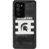 Michigan State University Black and White Stripes Galaxy Note20 Ultra 5G Waterproof Case