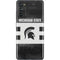 Michigan State University Black and White Stripes Galaxy S20 Fan Edition Skin