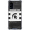 Michigan State University Black and White Stripes Galaxy S20 FE Clear Case