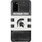 Michigan State University Black and White Stripes Galaxy S20 Lite Case