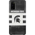 Michigan State University Black and White Stripes Galaxy S20 Lite Case