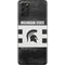 Michigan State University Black and White Stripes Galaxy S20 Plus Skin