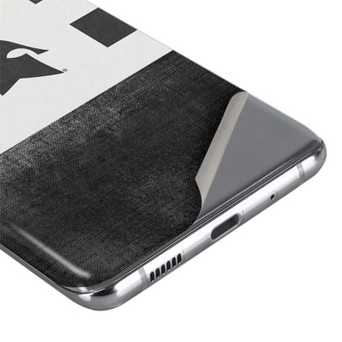 Michigan State University Black and White Stripes Galaxy S20 Plus Skin