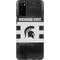 Michigan State University Black and White Stripes Galaxy S20 Pro Case