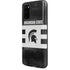Michigan State University Black and White Stripes Galaxy S20 Pro Case