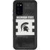 Michigan State University Black and White Stripes Galaxy S20 Waterproof Case