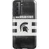 Michigan State University Black and White Stripes Galaxy S21 5G Pro Case