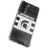 Michigan State University Black and White Stripes Galaxy S21 FE Clear Case
