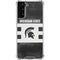 Michigan State University Black and White Stripes Galaxy S21 Plus 5G Clear Case