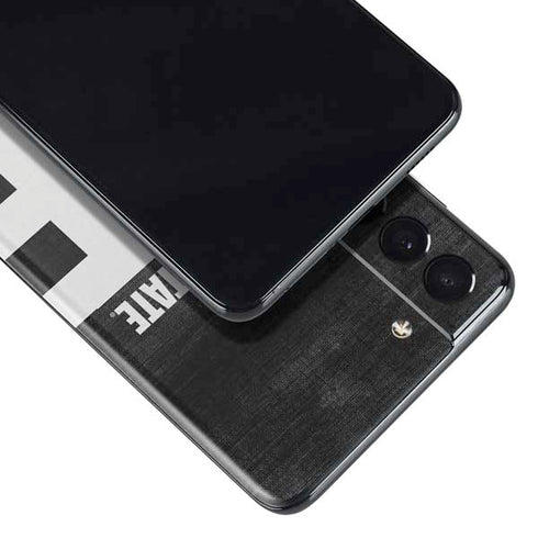 Michigan State University Black and White Stripes Galaxy S21 Plus 5G Skin