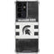 Michigan State University Black and White Stripes Galaxy S21 Ultra 5G Clear Case
