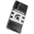 Michigan State University Black and White Stripes Galaxy S22 Clear Case