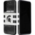 Michigan State University Black and White Stripes Galaxy S22 Pro Case