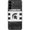 Michigan State University Black and White Stripes Galaxy S22 Skin