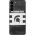Michigan State University Black and White Stripes Galaxy S22 Skin
