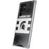 Michigan State University Black and White Stripes Galaxy S22 Ultra Clear Case