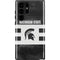 Michigan State University Black and White Stripes Galaxy S22 Ultra Pro Case
