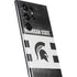 Michigan State University Black and White Stripes Galaxy S22 Ultra Skin