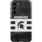 Michigan State University Black and White Stripes Galaxy S23 Plus Pro Case