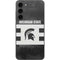 Michigan State University Black and White Stripes Galaxy S23 Plus Skin