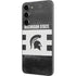 Michigan State University Black and White Stripes Galaxy S23 Plus Skin